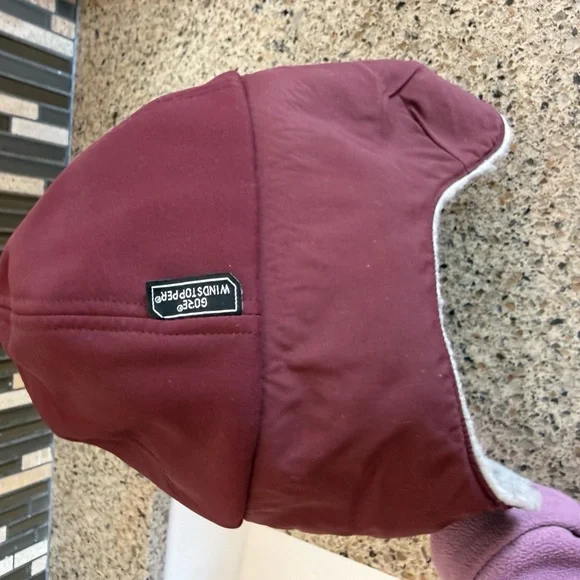 Outdoor Research Maroon Earflap Cap - Picture 4 of 5